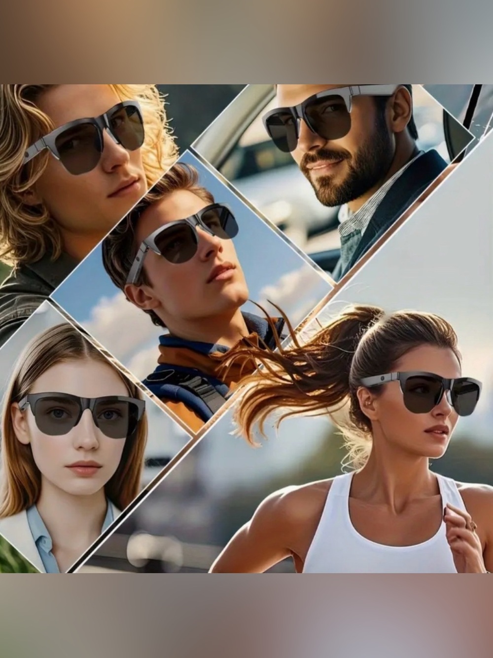 AI Wireless Bluetooth Smart Sunglasses Translating Connect to Phone - Picture 8 of 10